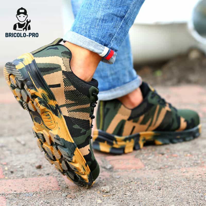 Chaussures de Sécurité Militaires camouflage Pour Homme