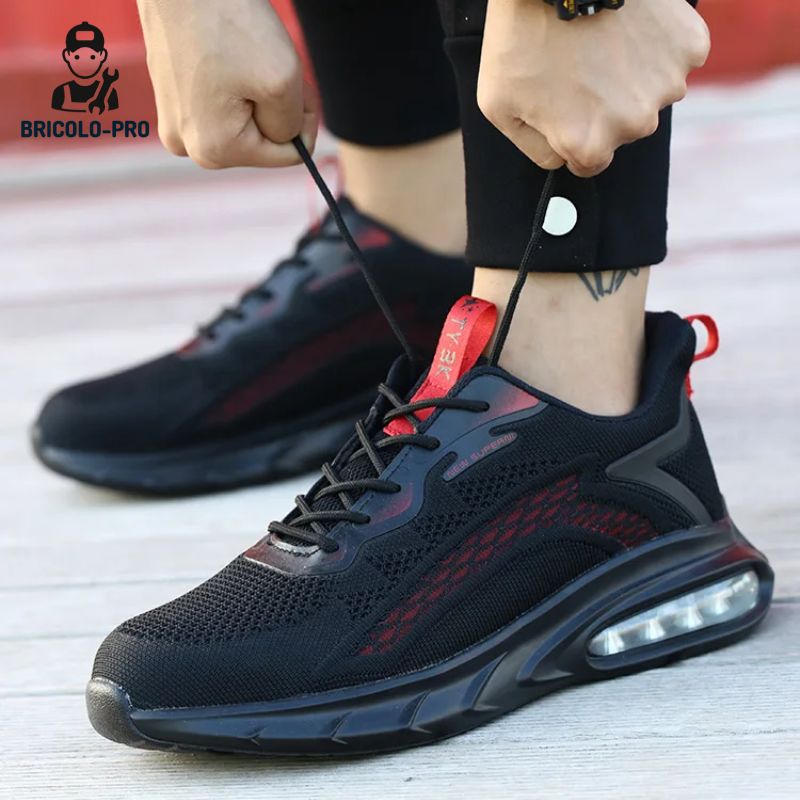 Breathable Air Cushioned Indestructible Steel Toe Safety Shoes Portl