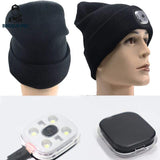 Bonnet Hiver LED avec lampe frontale intégrée - Bricolo-Pro