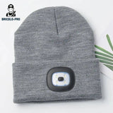 Bonnet Hiver LED avec lampe frontale intégrée - Bricolo-Pro