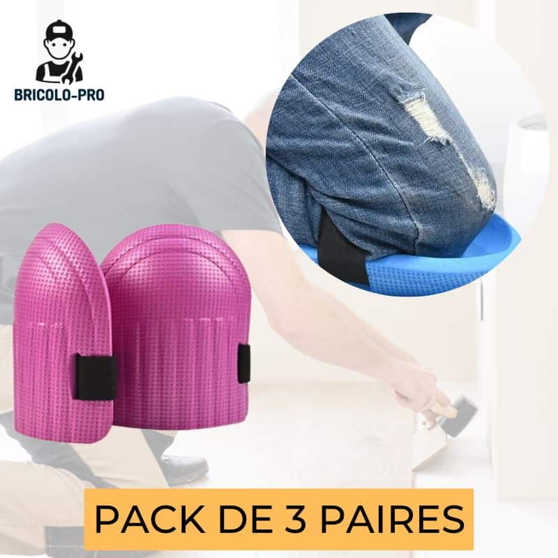 Genouillère roulante en ABS avec plateau à outils intégré