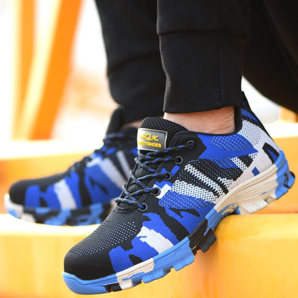 Chaussures de Sécurité Militaires Bleu Pour Homme