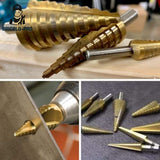 EasyDrills™ - Kit de 3 Forets Coniques Etagés HSS