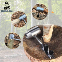 Tarière Bushcraft 2-EN-1 Premium | EasyWood™ - Bricolo-Pro